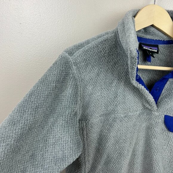 Patagonia Re-Tool T-Snap Fleece Pullover Jacket Womens Size Medium Gray Outdoor - Picture 5 of 11